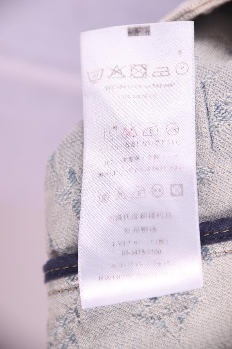2000S Louis Vuitton Cotton Denim LV Logo Monogram mini skirt 2007 For Sale 1