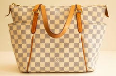 2000s Louis Vuitton Damier Azur Totally PM Tote Bag