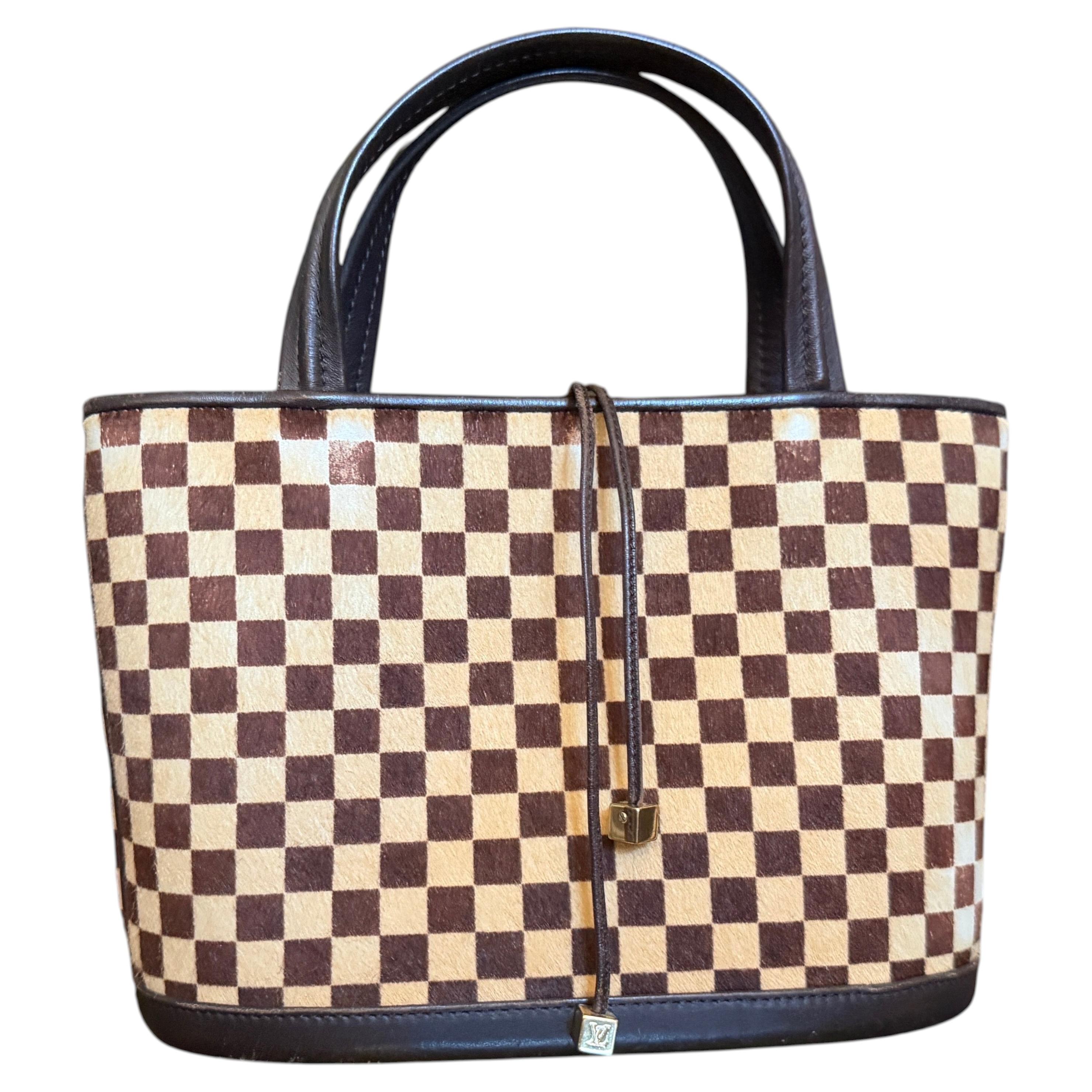 2000s Louis Vuitton Impala Brown Damier Sauvage Evening Minaudière Bag For Sale