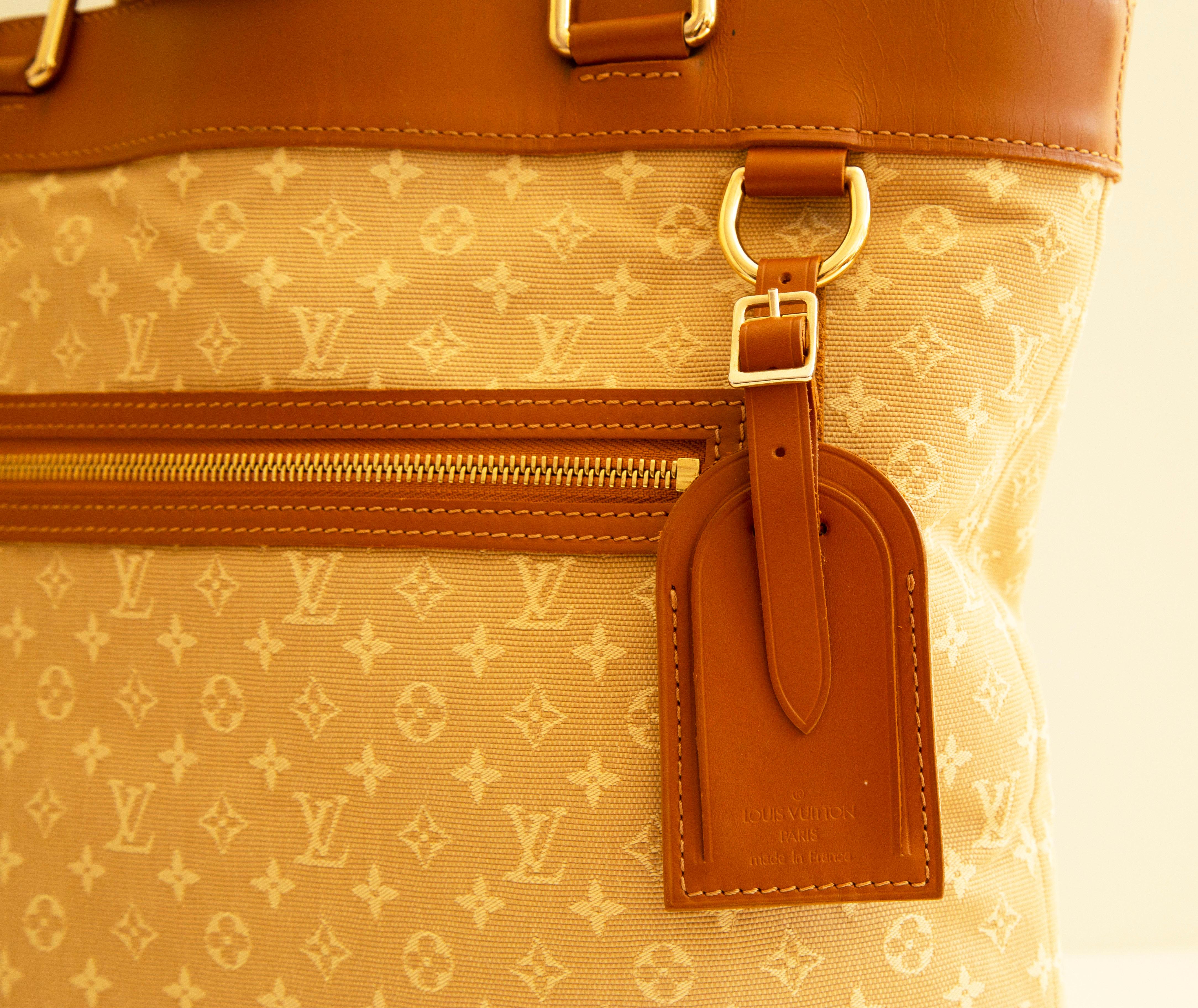 Orange 2000s Louis Vuitton Lucille Monogram Tote Shoulder Bag For Sale