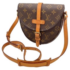 2000s Louis Vuitton Monogram Coated Canvas and Vachetta Chantilly Crossbody Bag
