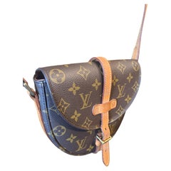 2000s Louis Vuitton Monogram Coated Canvas and Vachetta Chantilly Crossbody Bag