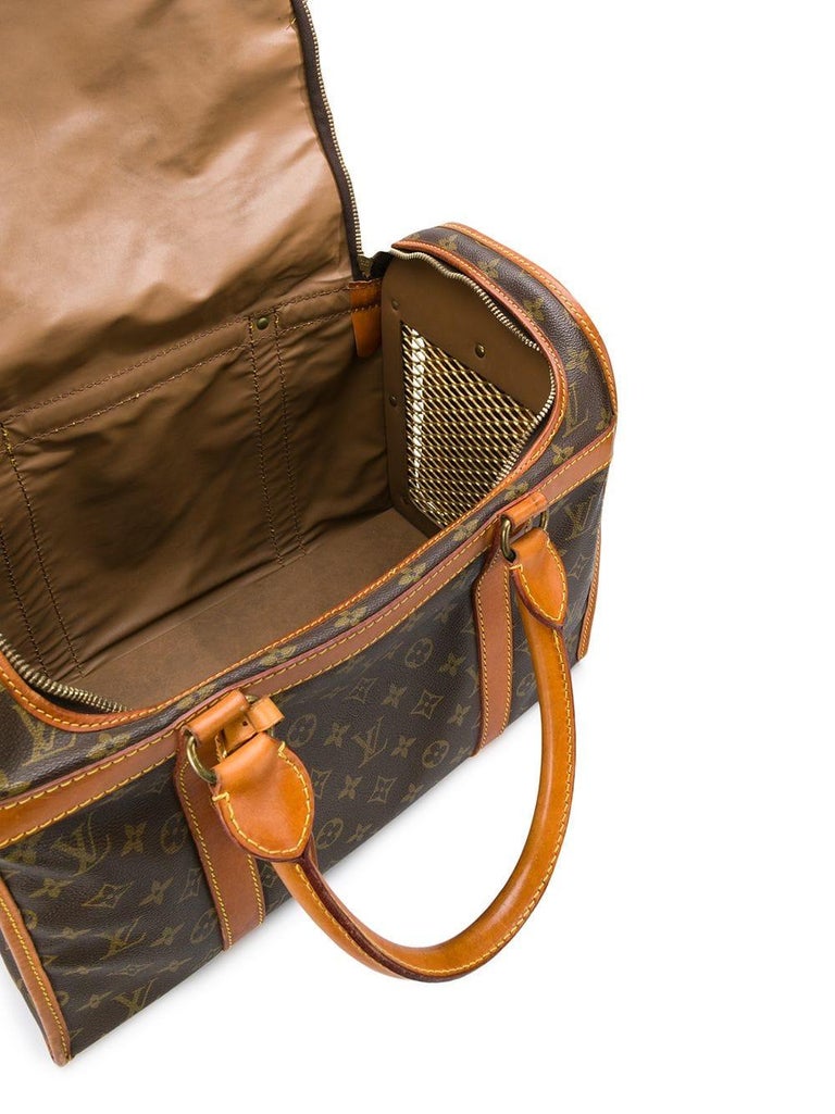 2000s Louis Vuitton Monogram Pet Carrier For Sale at 1stdibs