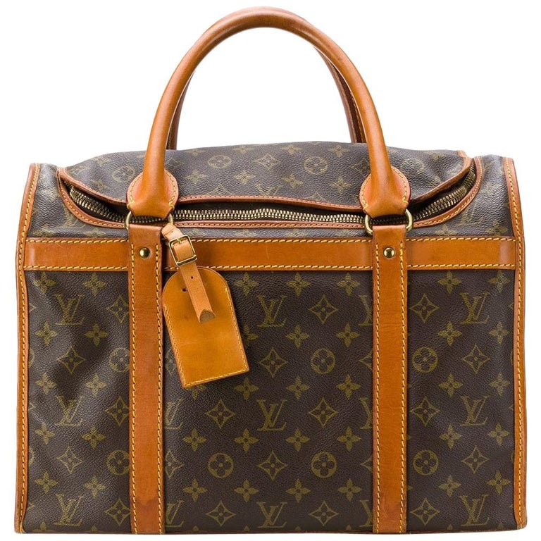 2000s Louis Vuitton Monogram Pet Carrier For Sale at 1stdibs