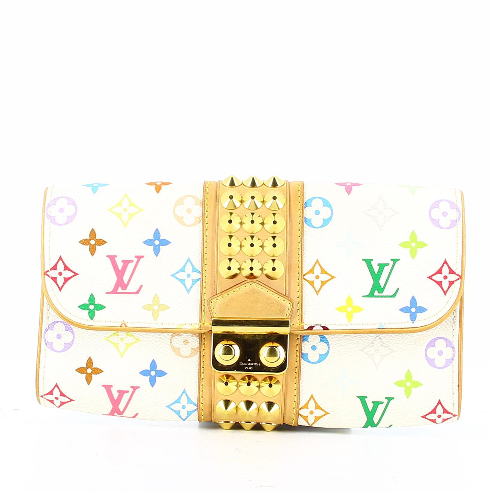 louis vuitton multicolor clutch