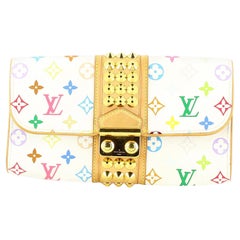 2000s Louis Vuitton Multicolor Monogram Murakami Clutch