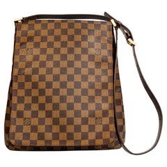 2000s Louis Vuitton Musette Salsa Damier Ebene Crossbody Bag