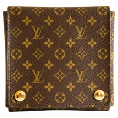 2000s Louis Vuitton Necklace Case in Brown Monogram Coated Canvas