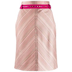 2000s Louis Vuitton Striped Skirt