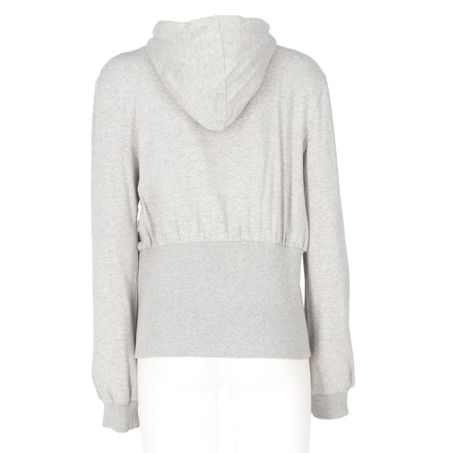 Gray 2000s Love Moschino Zipped Sweatshirt