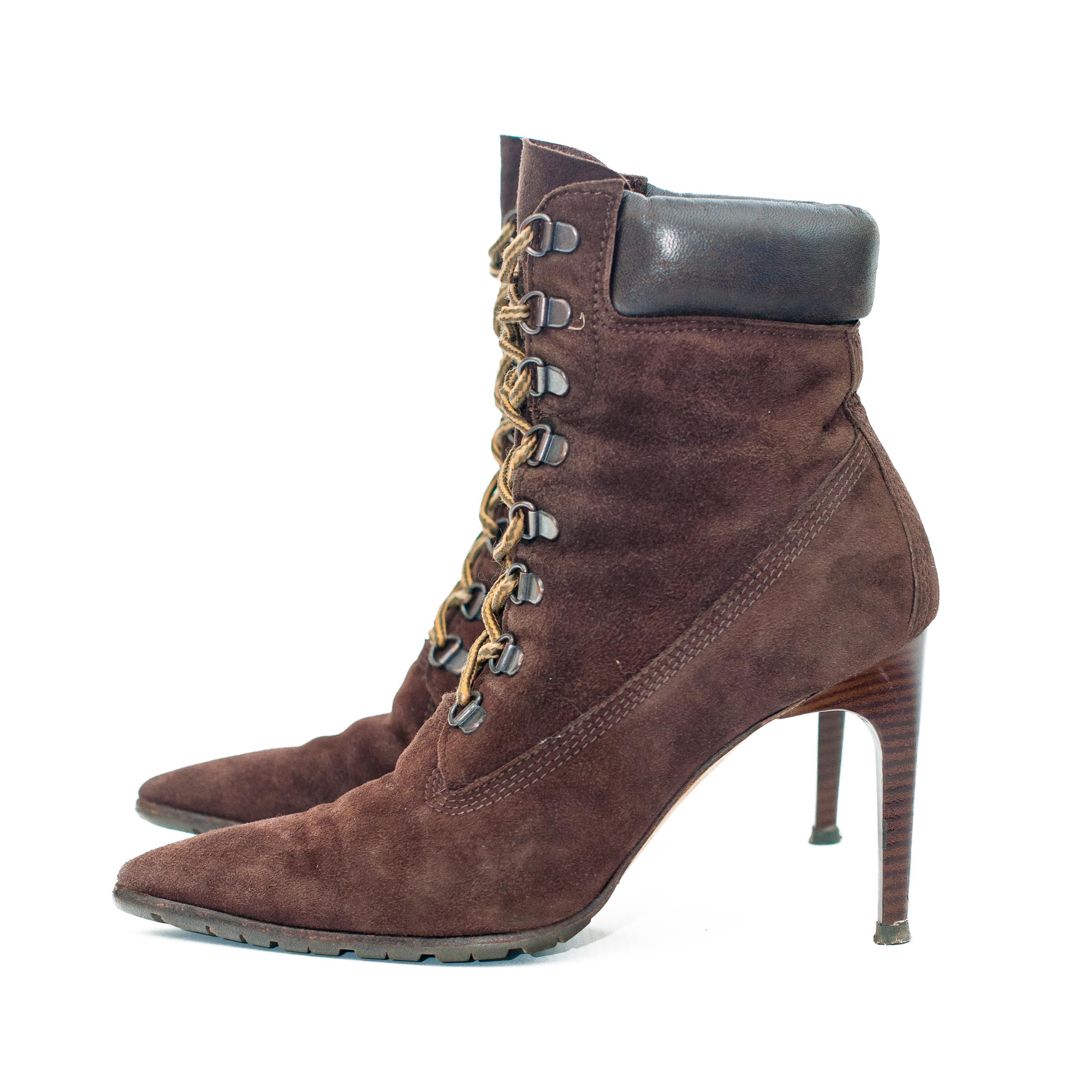 Manolo blahnik timberland boots top