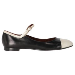 2000s Marc Jacobs Black And White Ballet Flats