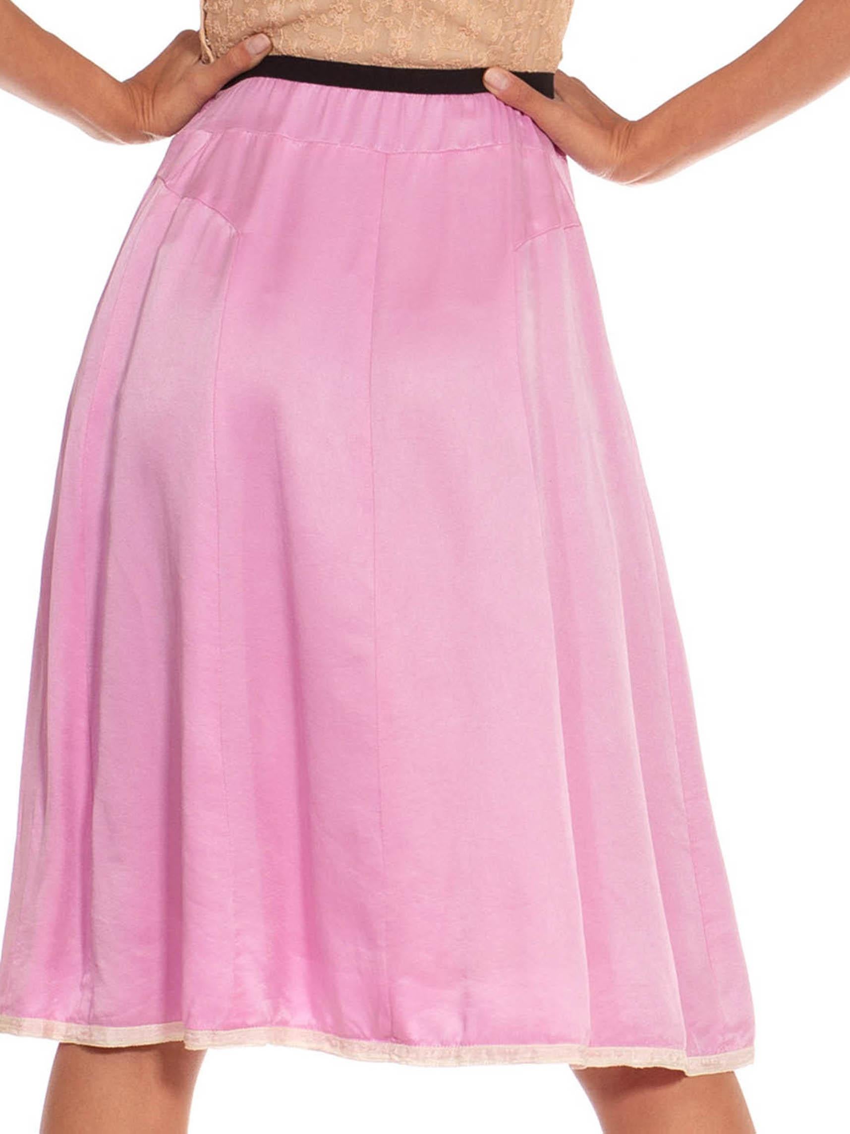 Pink 2000S MARC JACOBS Lilac Silk & Lace Boho Grunge Slip Dress For Sale