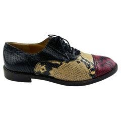 2000's Marc Jacobs Multi Colour Snake Skin Oxfords