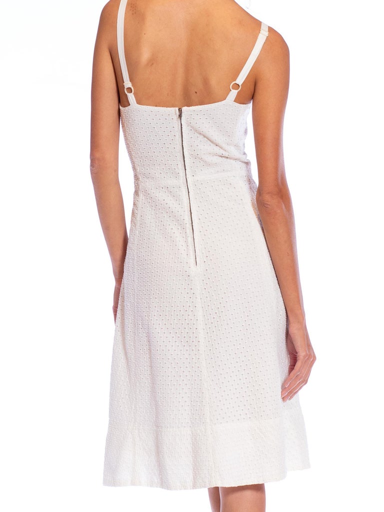 2000S MARC JACOBS White Cotton Eyelet Lace Summer Dress at 1stDibs | 2000s white  dress, marc jacobs white dress, white 2000s dress