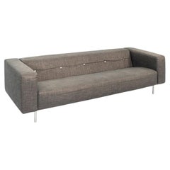 2000s Marcel Wanders for MOOOI Bottoni Three Seat Sofa in Grey Fabric