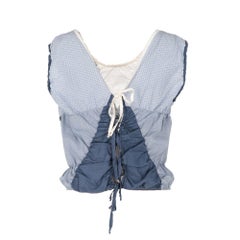 2000s Marithé + François Girbaud Vintage patchwork cotton sleeveless tank top