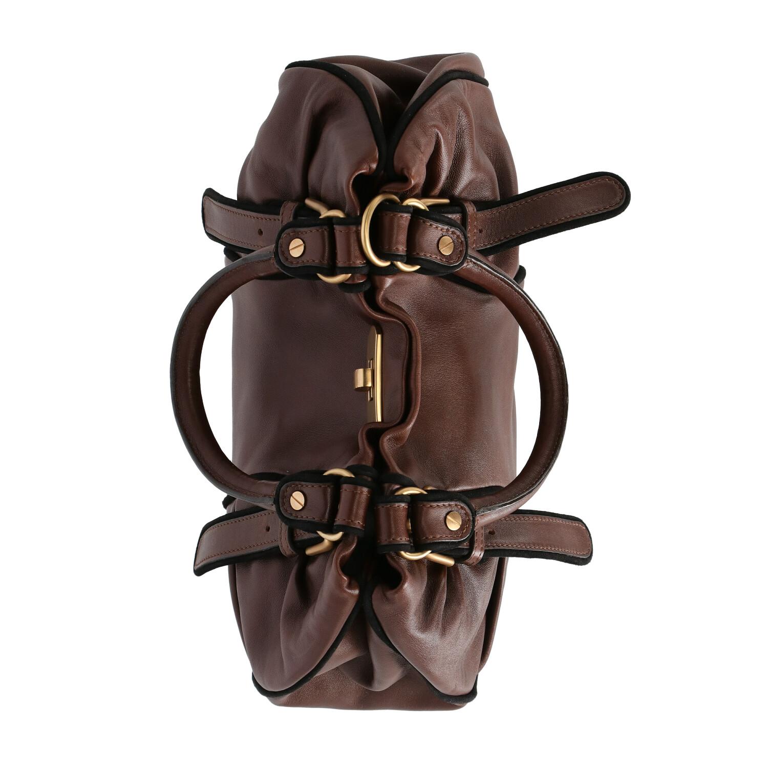 2000s Marni Brown Leather Bag 1