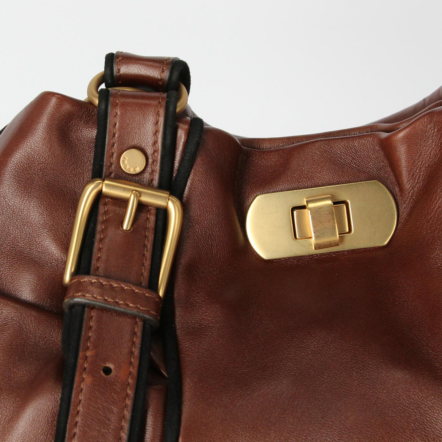 2000s Marni Brown Leather Bag 3