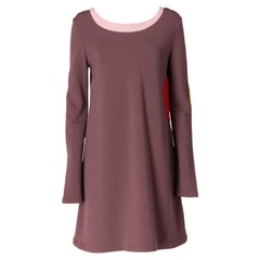Vestido de lana con bloques de color Marni de los años 2000