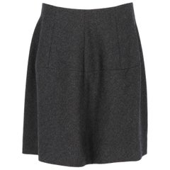 Used 2000s Marni Dark Grey Wool Skirt