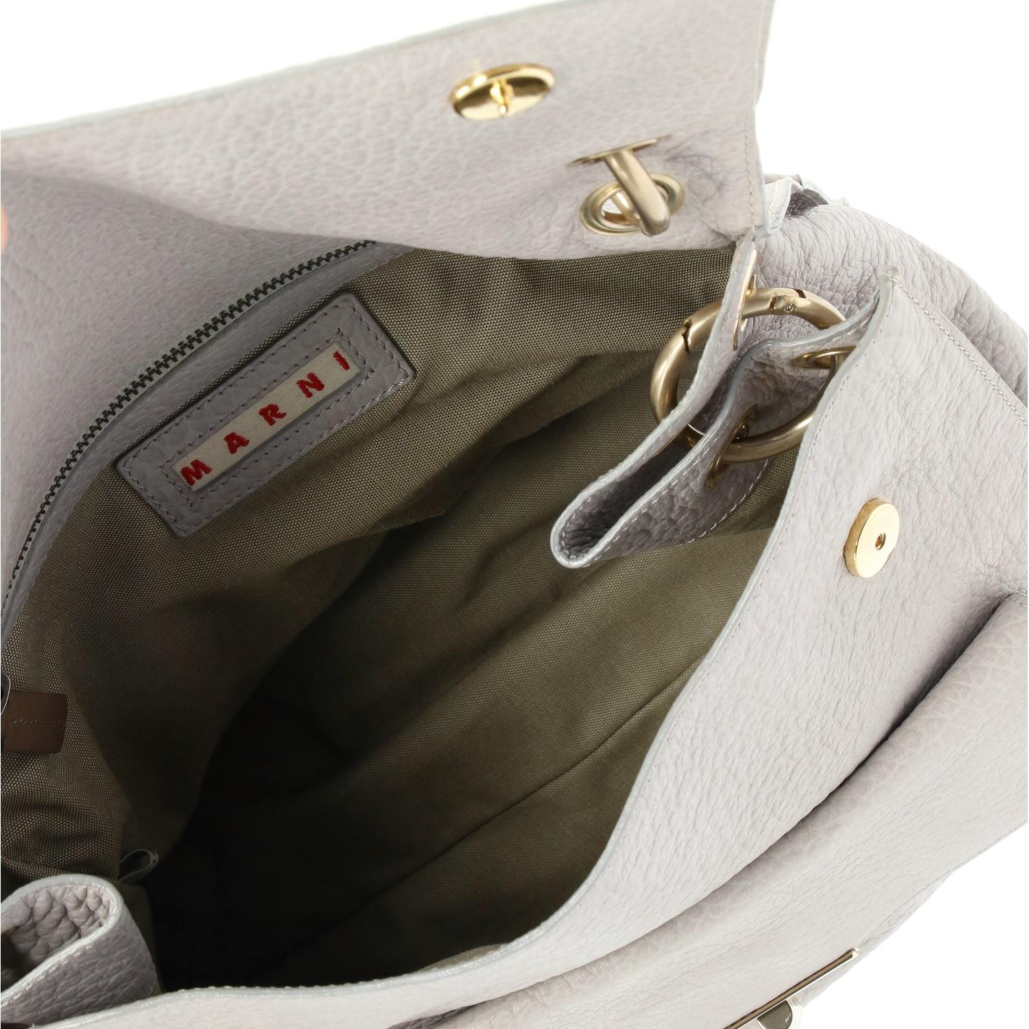 Women's 2000s Marni Grey Leather Tote Bag
