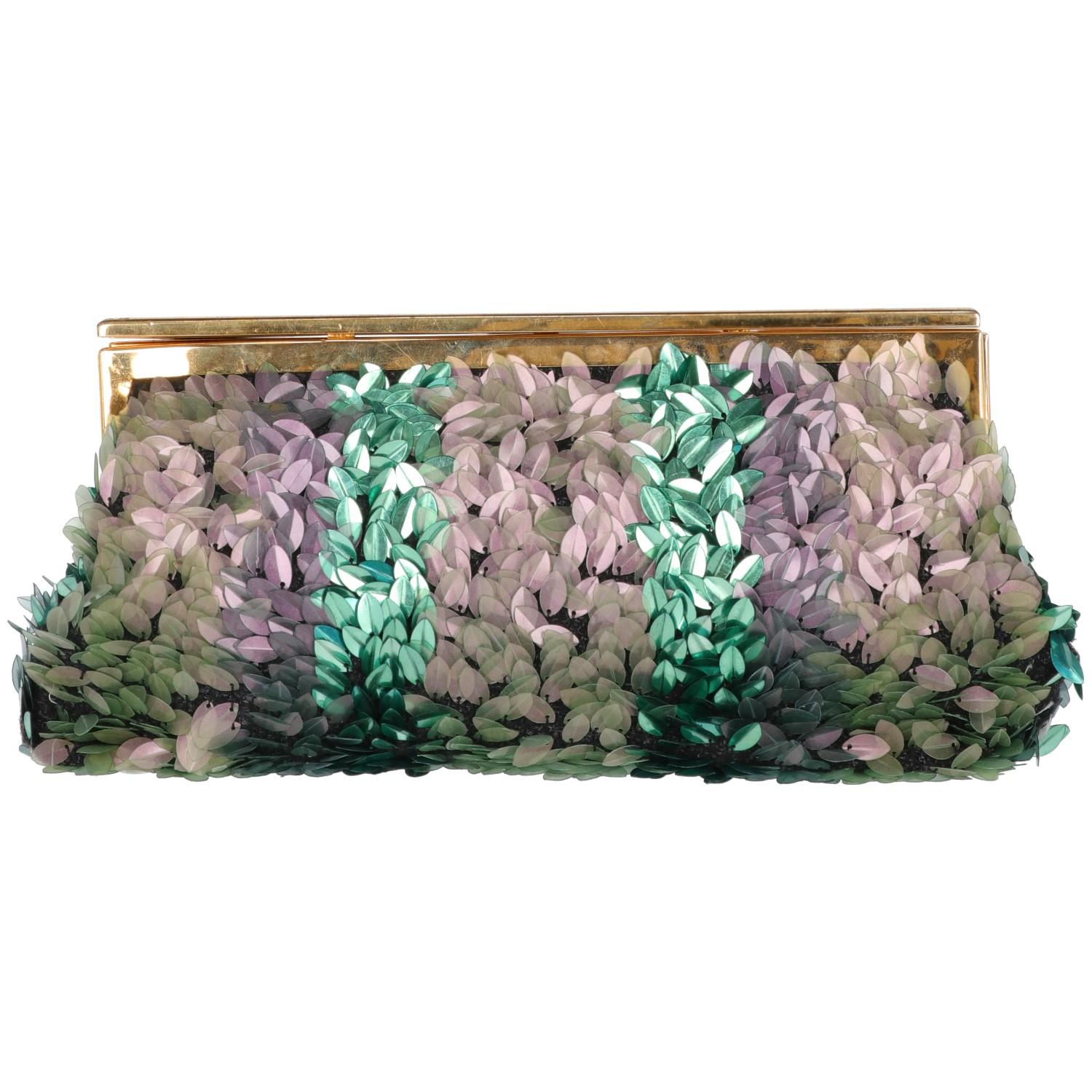 2000s Marni Iridescent Sequins Clutch In Good Condition In Lugo (RA), IT