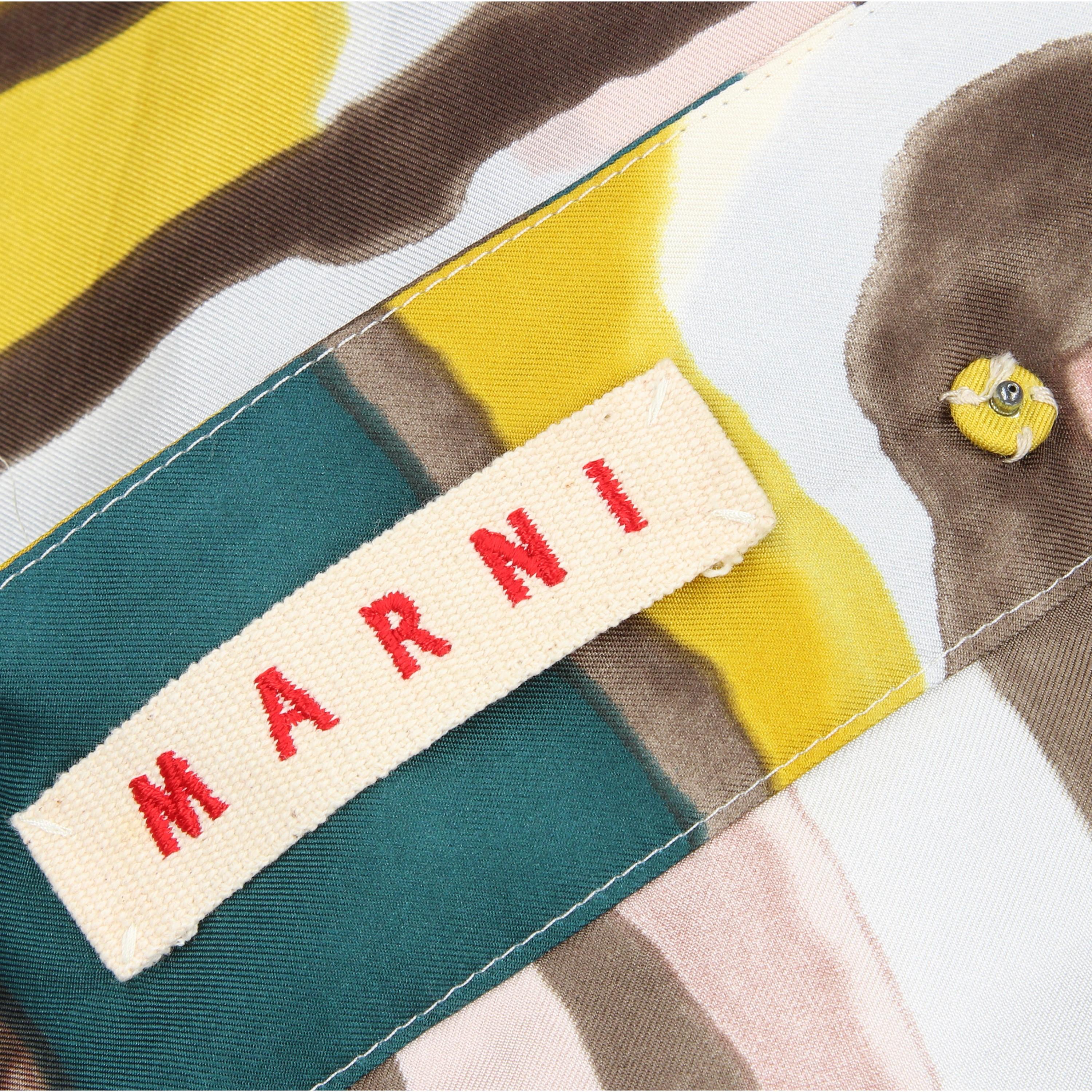 Brown 2000s Marni Print Skirt