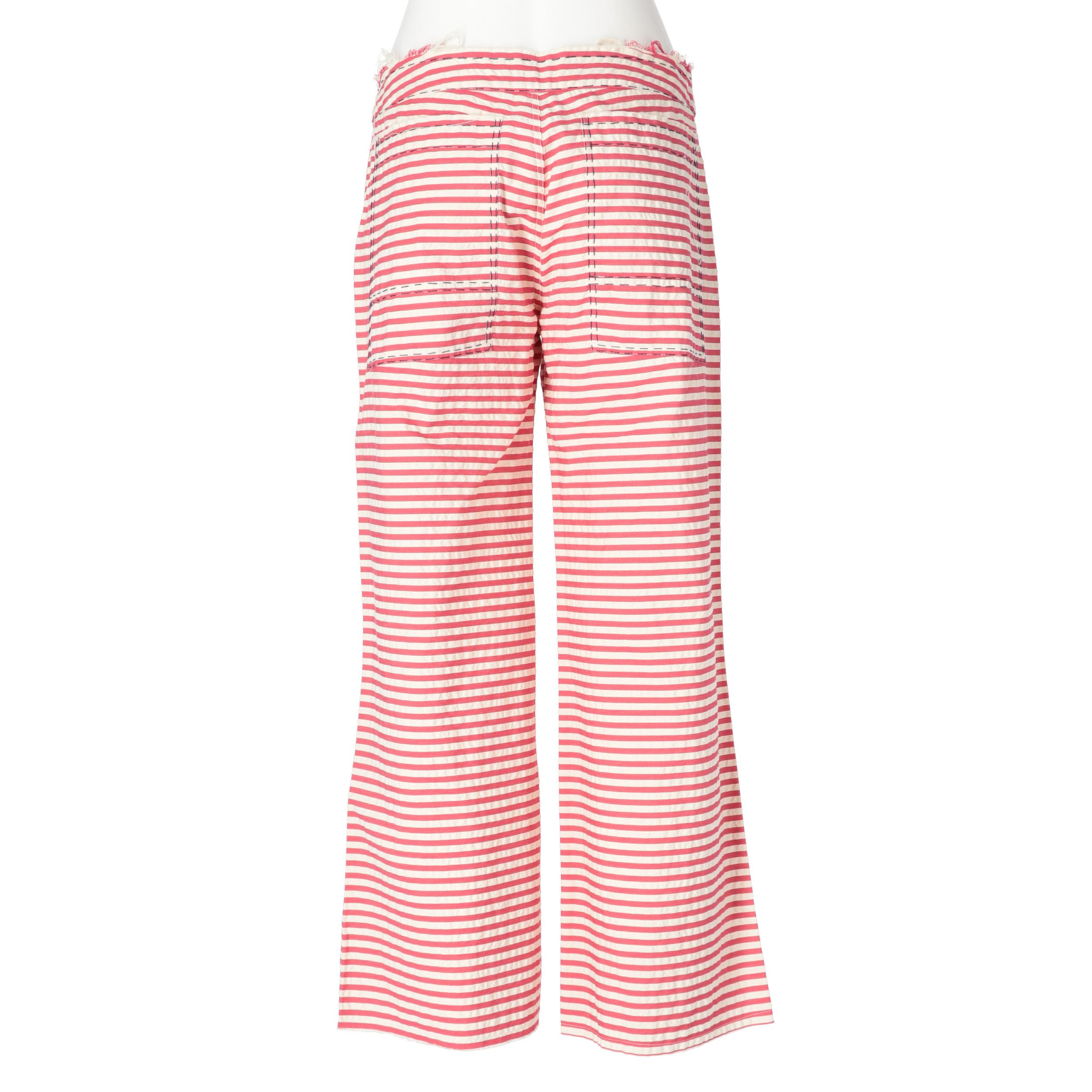 Pink 2000s Marni Striped Trousers