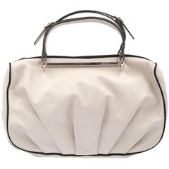 2000s Marni White Leather Tote Bag