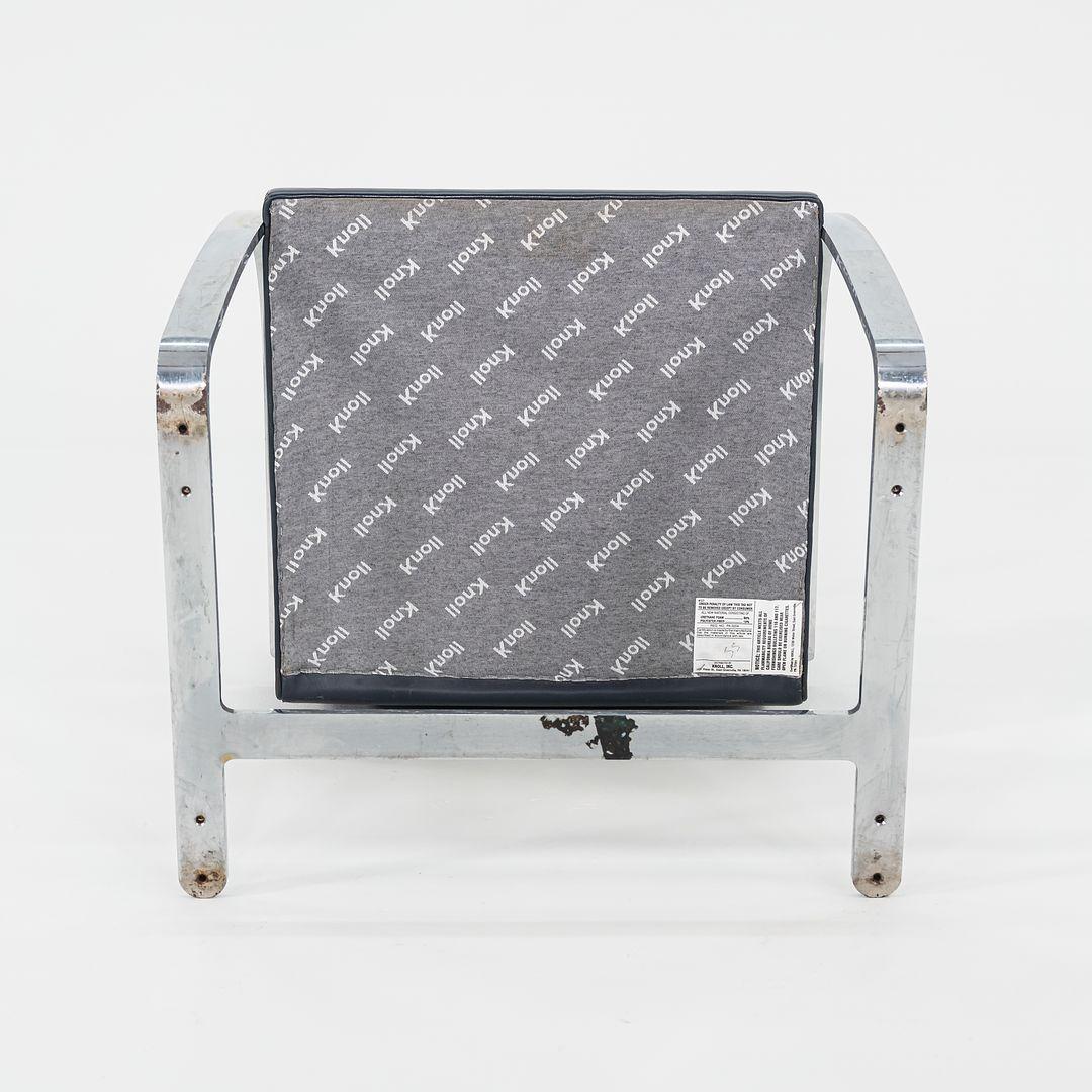 2000s Mies Van Der Rohe for Knoll Brno Chairs in Dark Blue Leather 12+ Available For Sale 4
