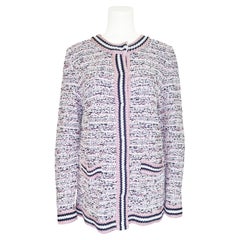 Cardigan long en maille pailletée noir, blanc et or rose Missoni, année 2000