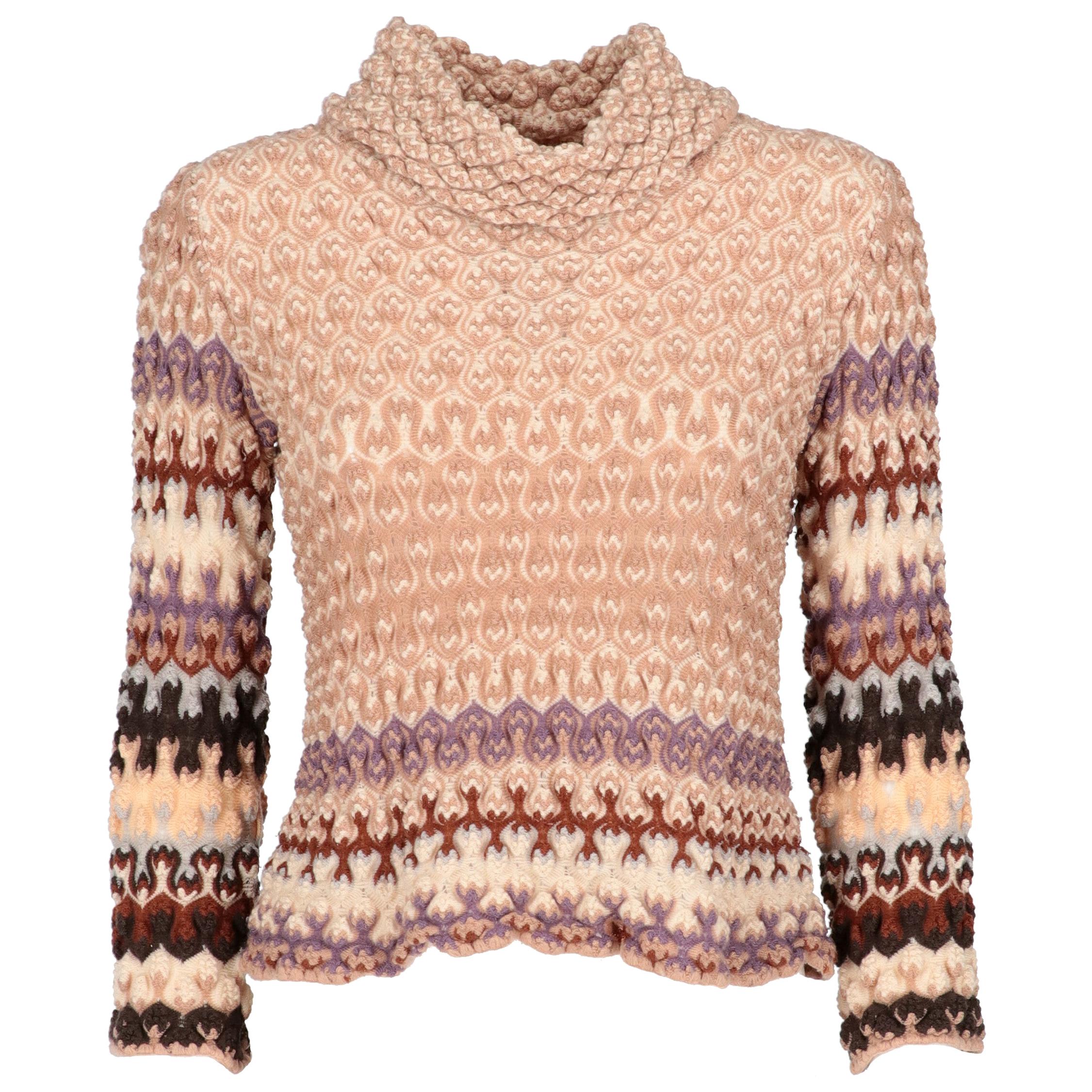 2000s Missoni Multicolor Knit Top