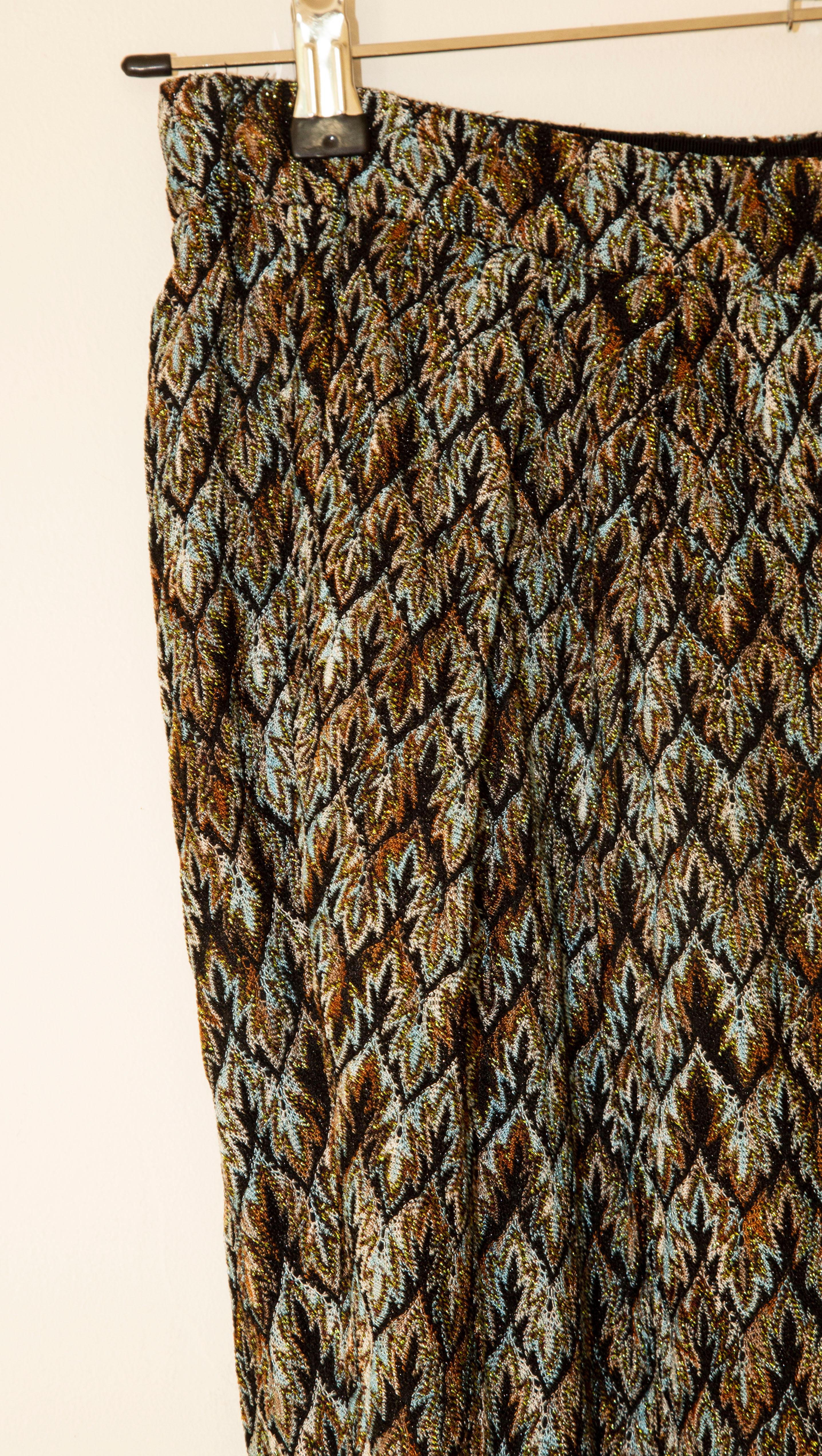 2000s Missoni Multicolor Multifabric Pants Größe IT 46 Passt 1-2 Größen kleiner (Braun) im Angebot