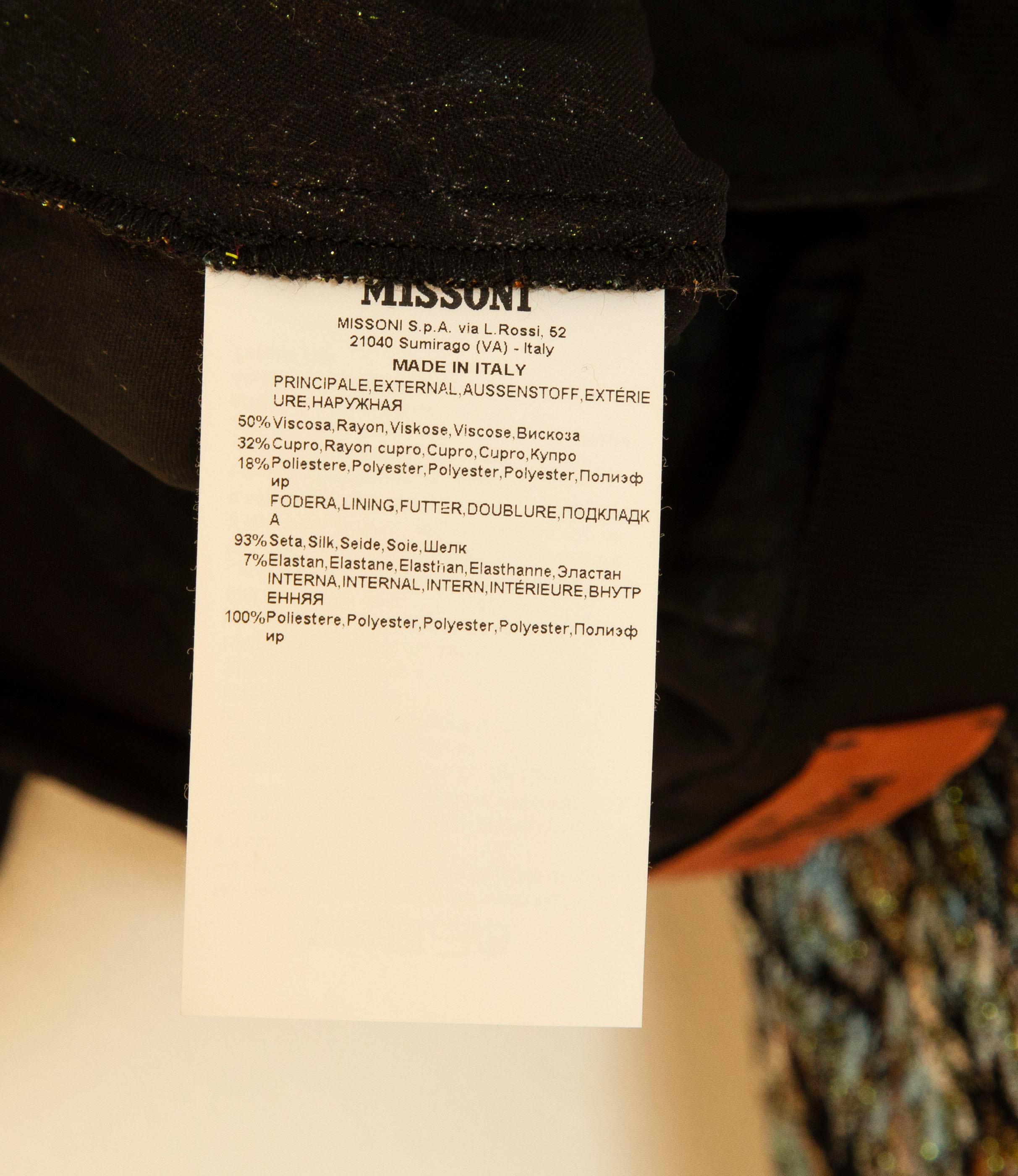 2000s Missoni Multicolor Multifabric Pants Größe IT 46 Passt 1-2 Größen kleiner im Angebot 3