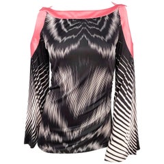 2000s Missoni Printed Blouse with Bell Sleeves