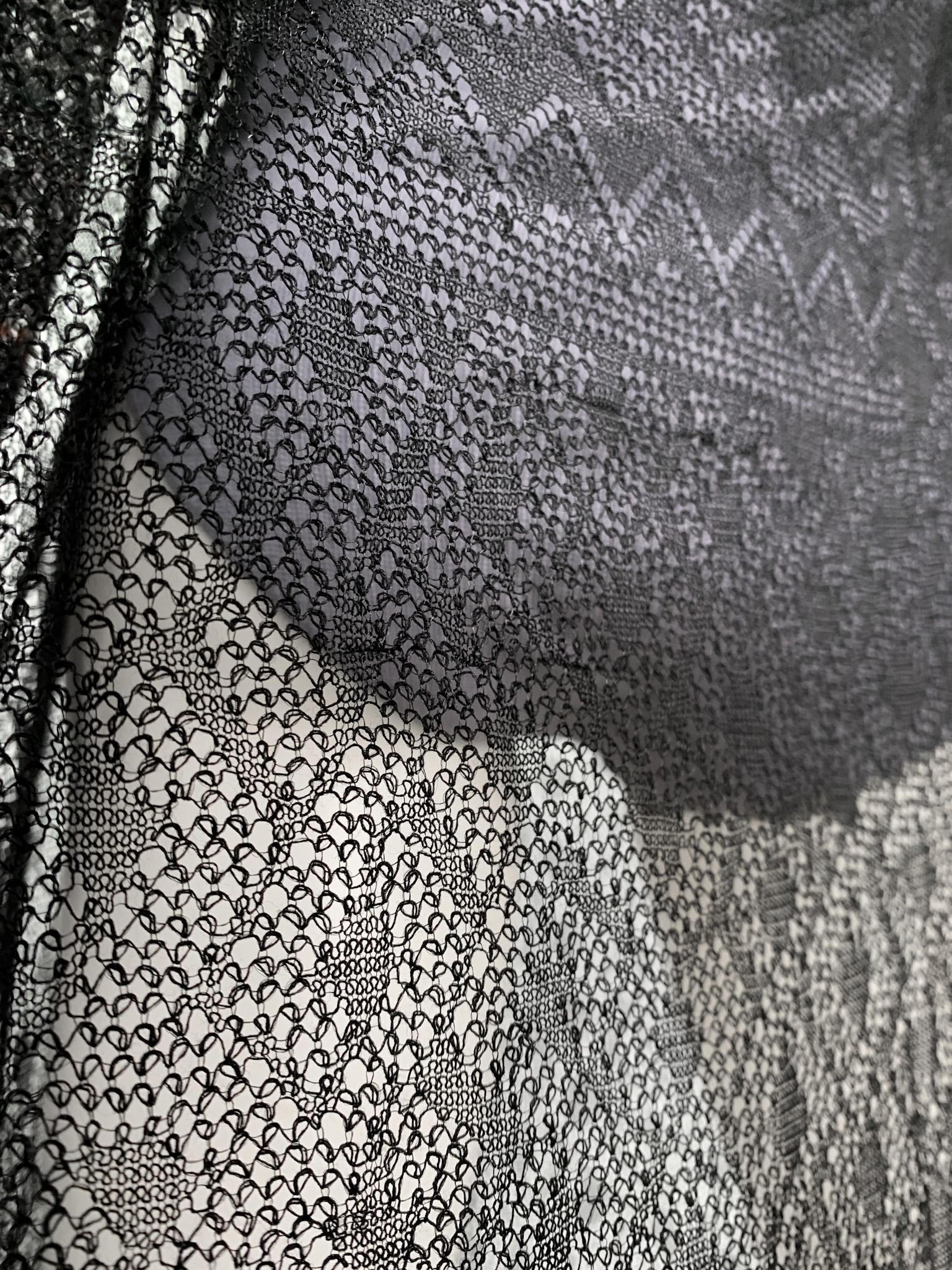 2000s Missoni multicolour metallic openwork knit transformer 4-in-1 maxi dress 10