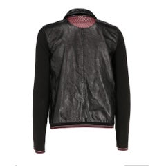 2000s Miu Miu black patent leather jacket