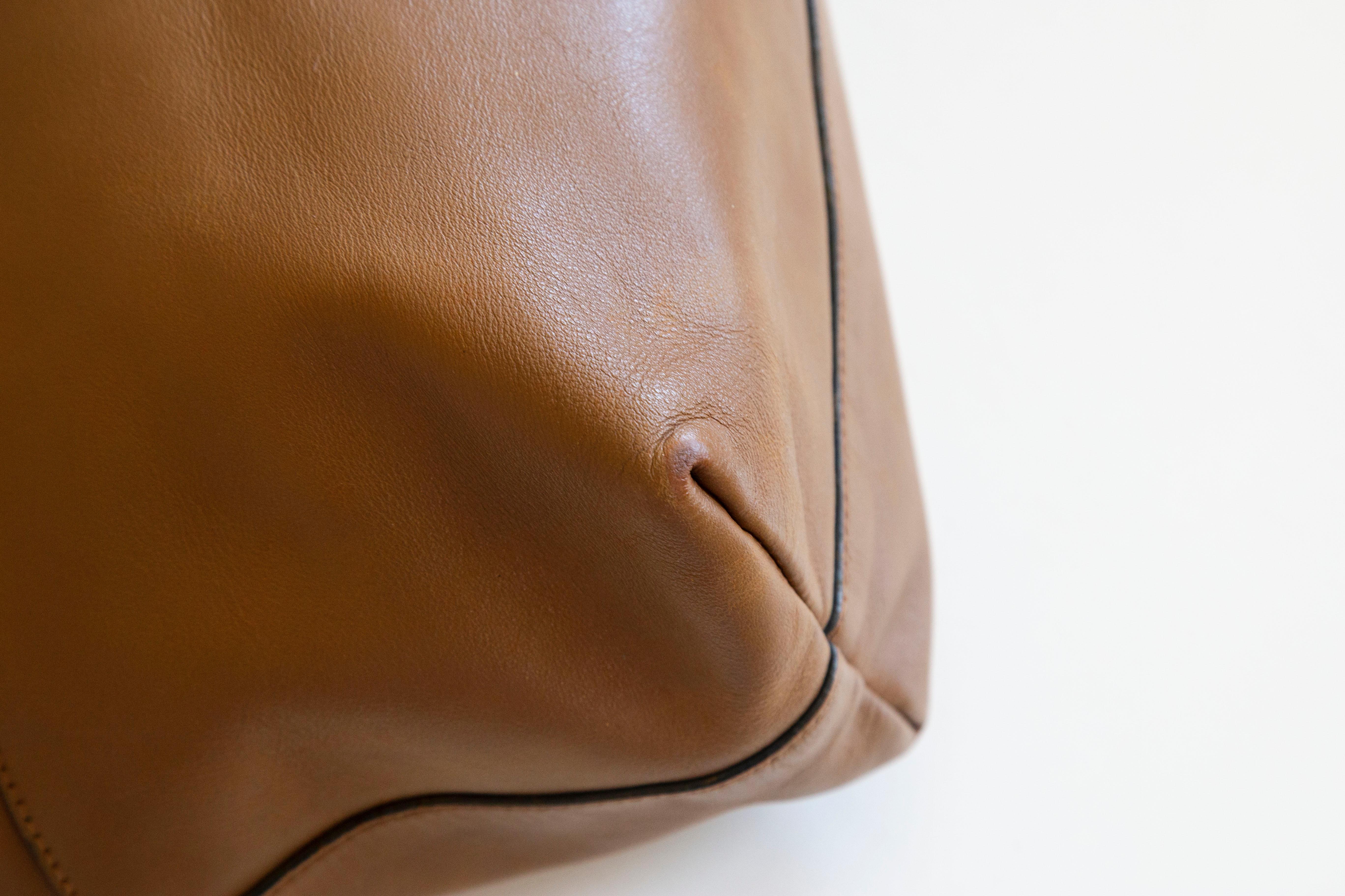 2000s Miu Miu Brown Leather Tote Bag 6