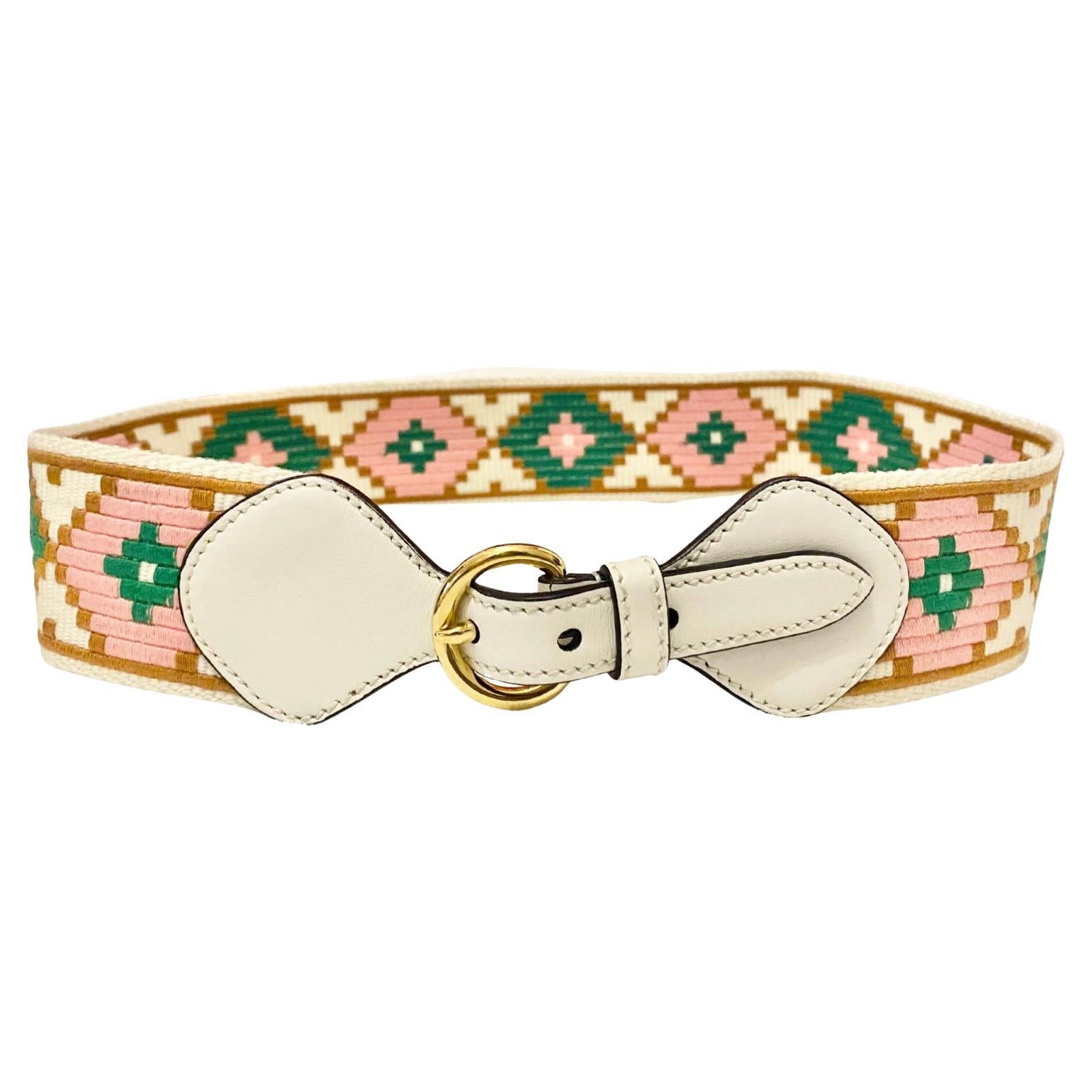2000s Miu Miu  Geometric High Waist Belt