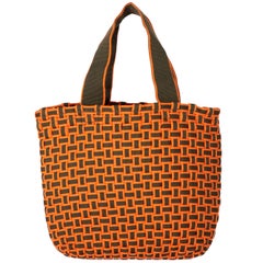 2000s Miu Miu Interwoven Nylon Handbag
