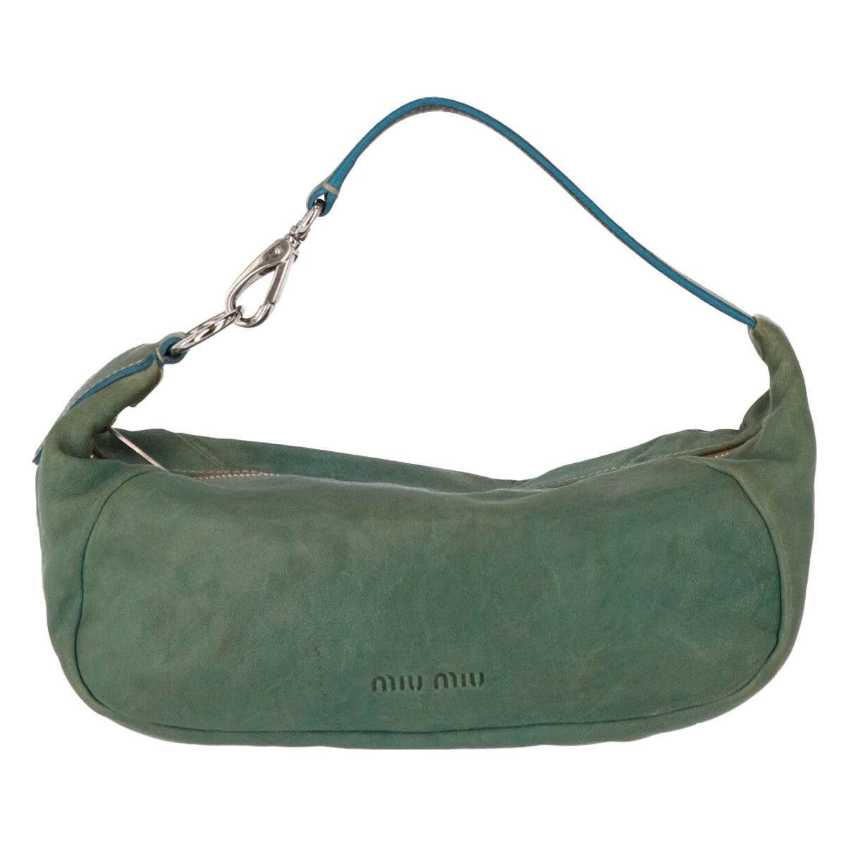 2000s Miu Miu Leather Handbag at 1stDibs