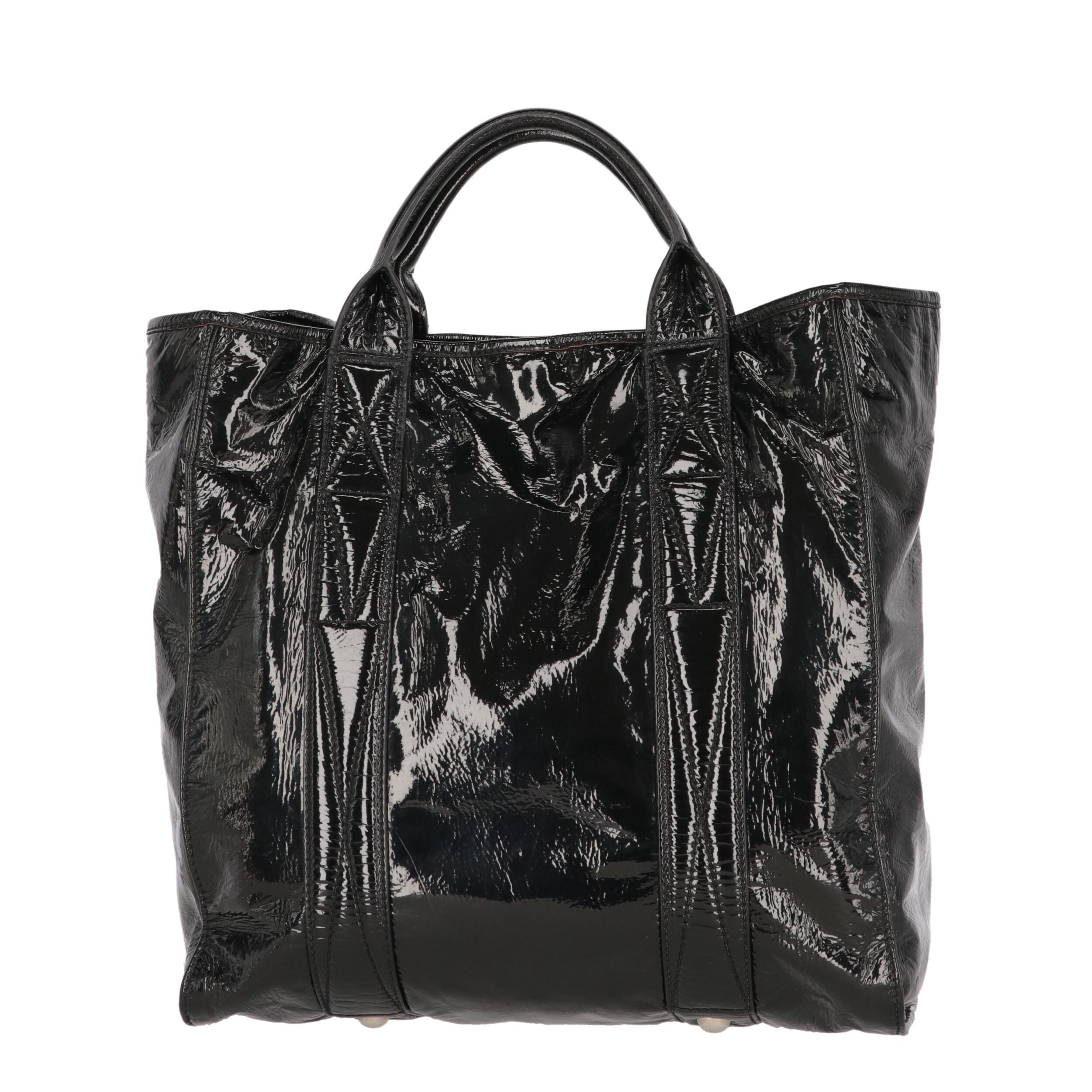 MIU MIU 90s enamel leather hand bag