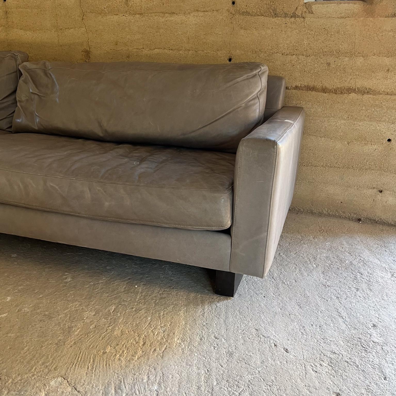 room board leather sofa