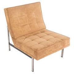 2000s Modernica Parallel Bar Series Lounge Chair in Brown Suede 4x Available