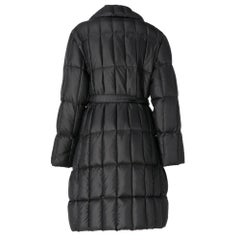 2000s Moncler black quilted goose down padded jacket