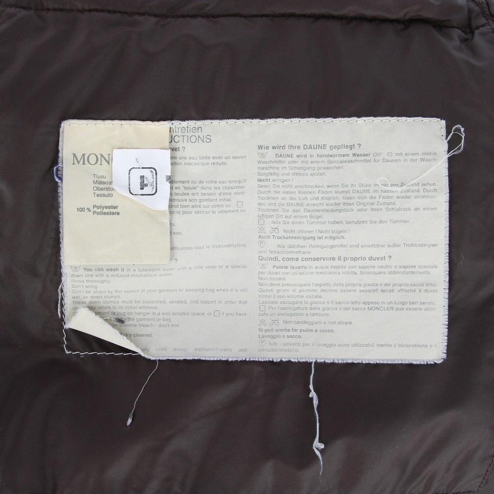 2000s Moncler “Grenoble” dark brown quilted jacket In Excellent Condition In Lugo (RA), IT