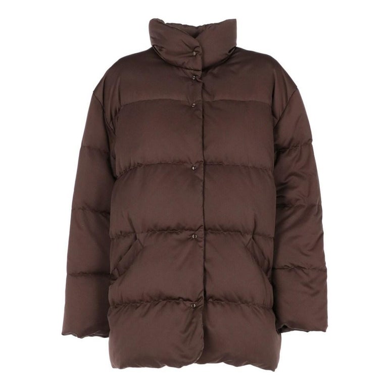 2000s Moncler “Grenoble” dark brown quilted jacket at 1stDibs