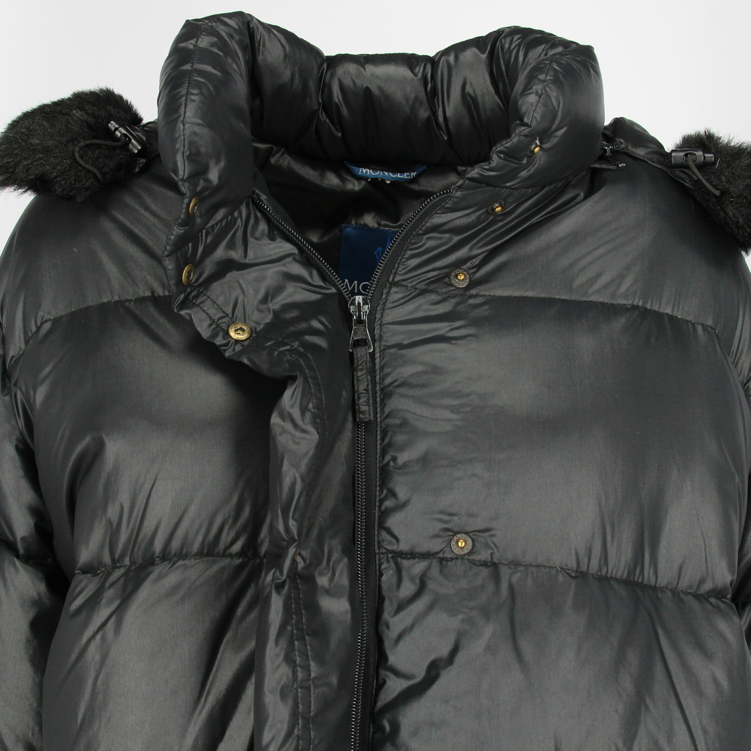 Black 2000s Moncler Oversize Coat