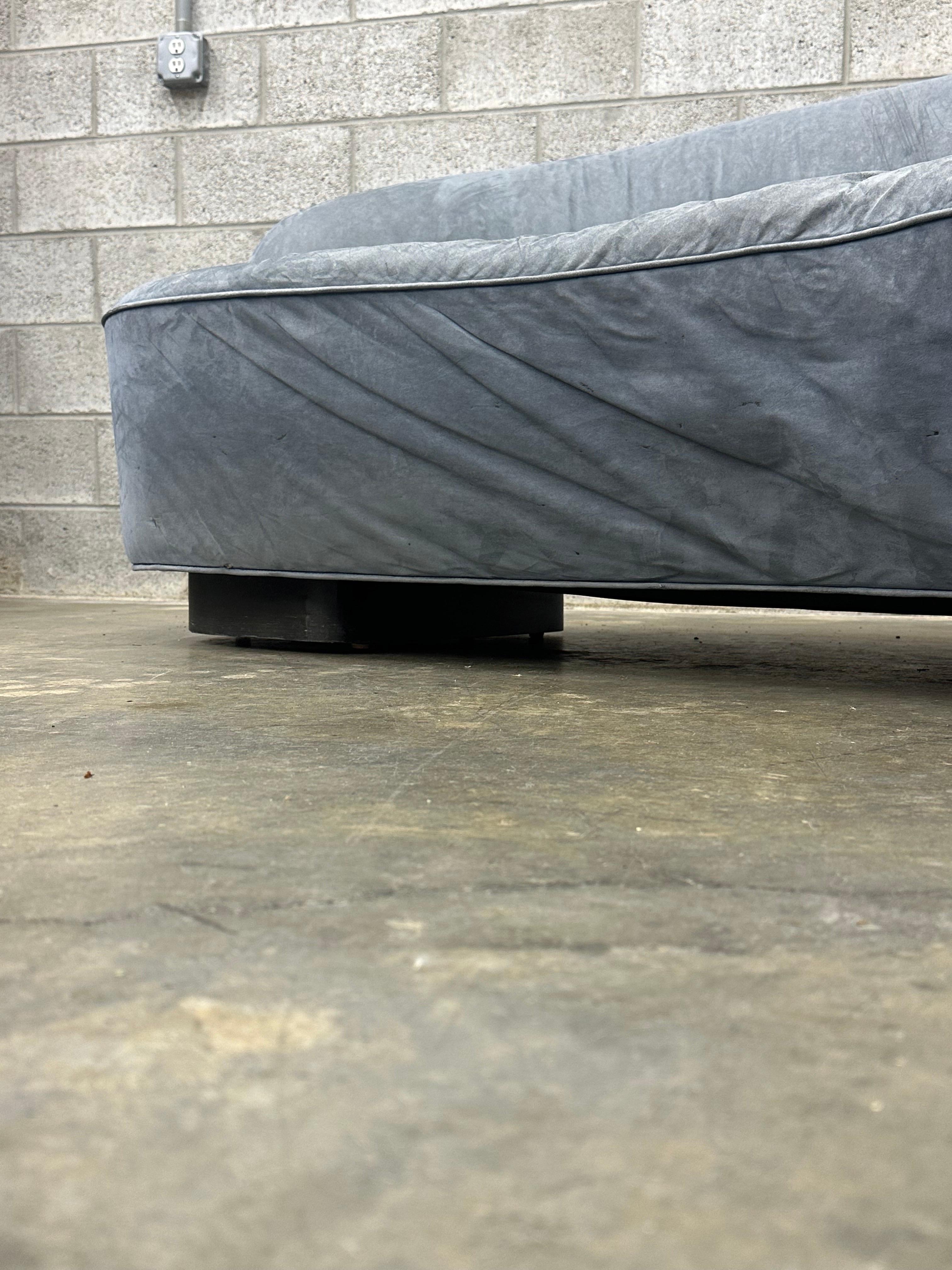 Upholstery 2000s Monumental Vladimir Kagan Serpentine Sofa For Sale